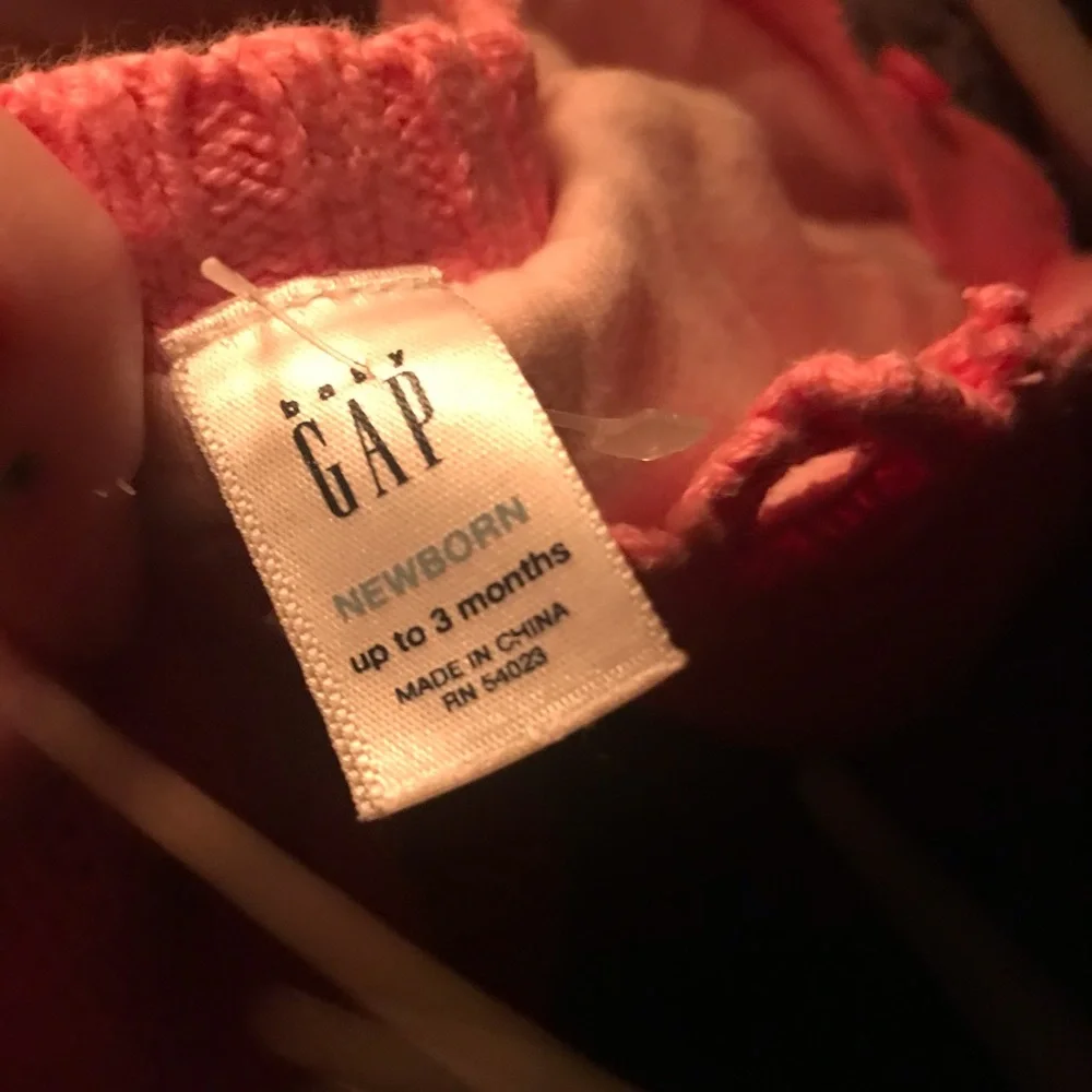 NWT | Baby Gap Embroidered Bunny Rabbit Sweater | Sweatshirt | Pink White